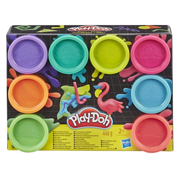 Play-Doh Ciastolina zestaw 8 sztuk neon