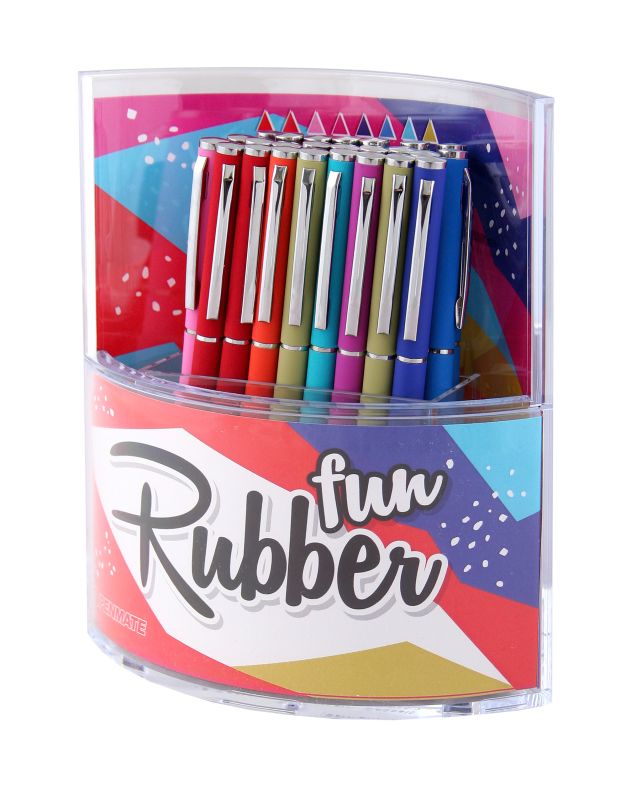 Penmate Długopis metalowy Fun Rubber w displeju 25 szt.