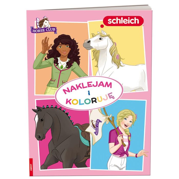Schleich Horse Club. Naklejam i koloruję