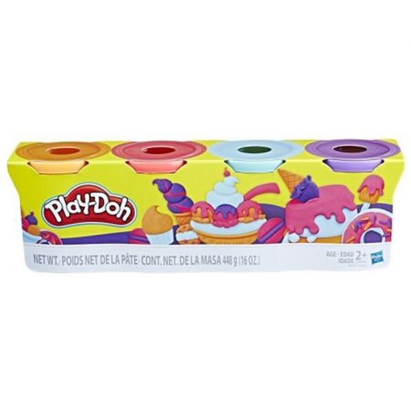 Play-Doh Ciastolina Tuby 4Pack Słodkie kolory