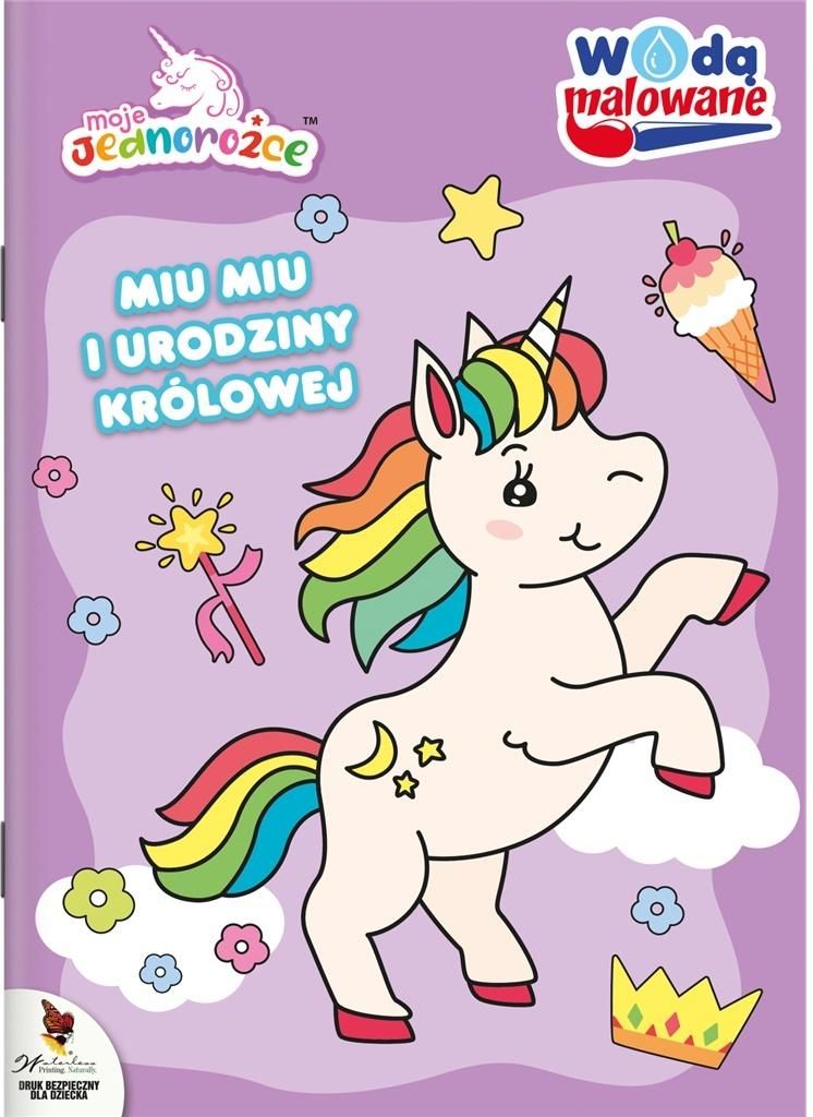 Moje Jednorożce. Kolorowanka Wodna