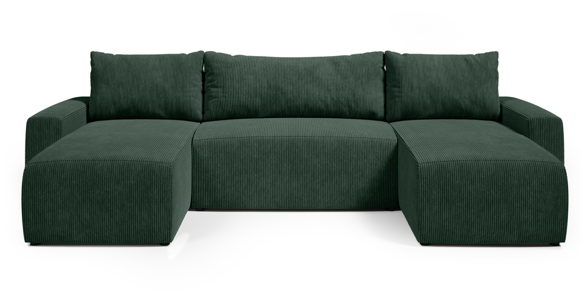 Rogówka z funkcją spania i pojemnikiem na pościel PLUSH U sztruks
