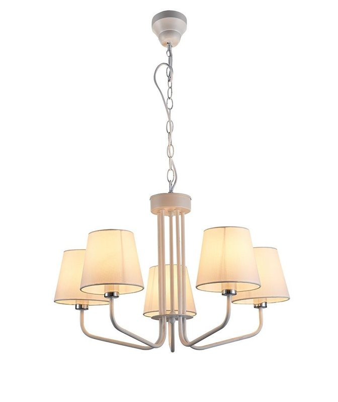 Zyrandol biały lampa 5xE14 York Ledea