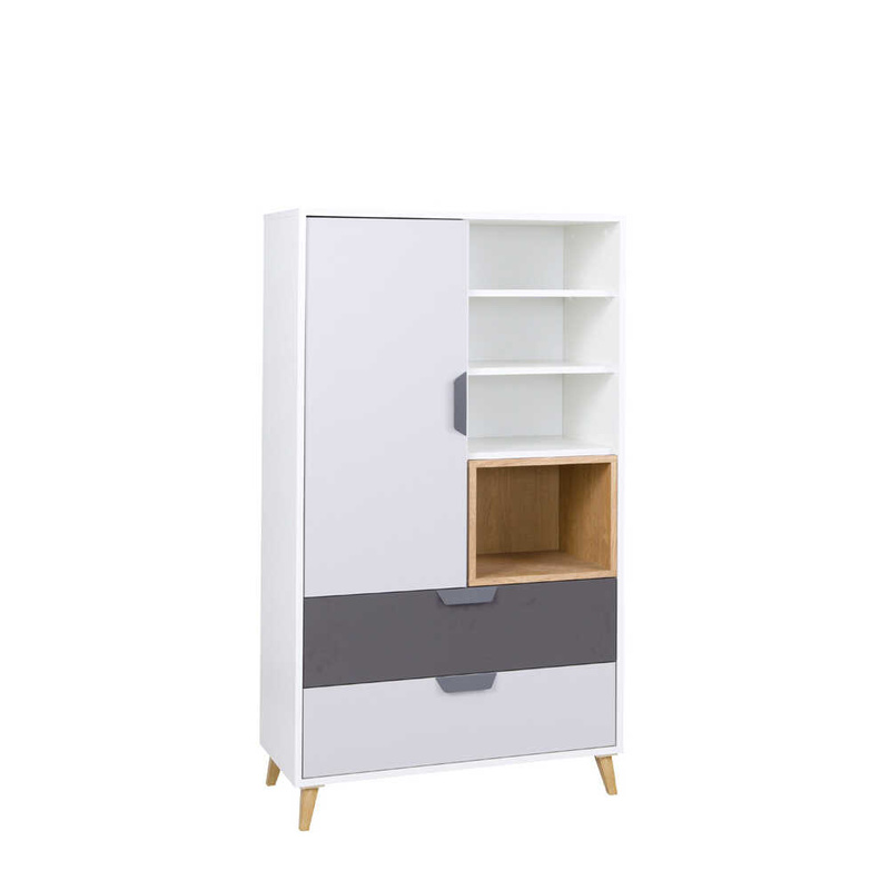 Regał z szufladami 80 cm JORK