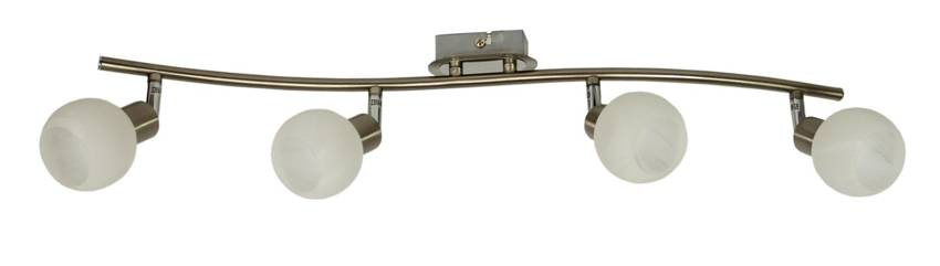 Lampa sufitowa ALABASTER czteropunktowa G9 satyna/chrom