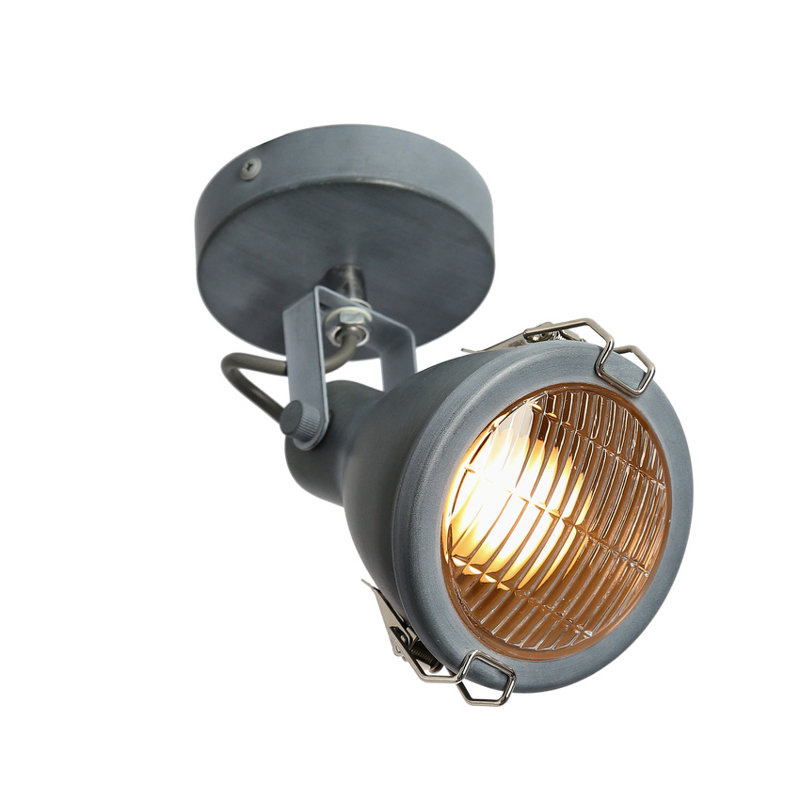 Lampa ścienna kinkiet Crodo E14 szary