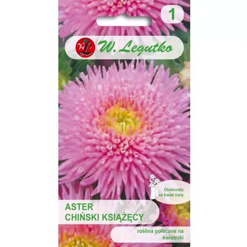 1 szt, Aster ksiazecy rozowy - Nasiona: Ilość w opakowaniu: 1 g