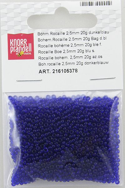 koraliki szklane 2,5mm kol ciemny chabrowy 20g 216105378