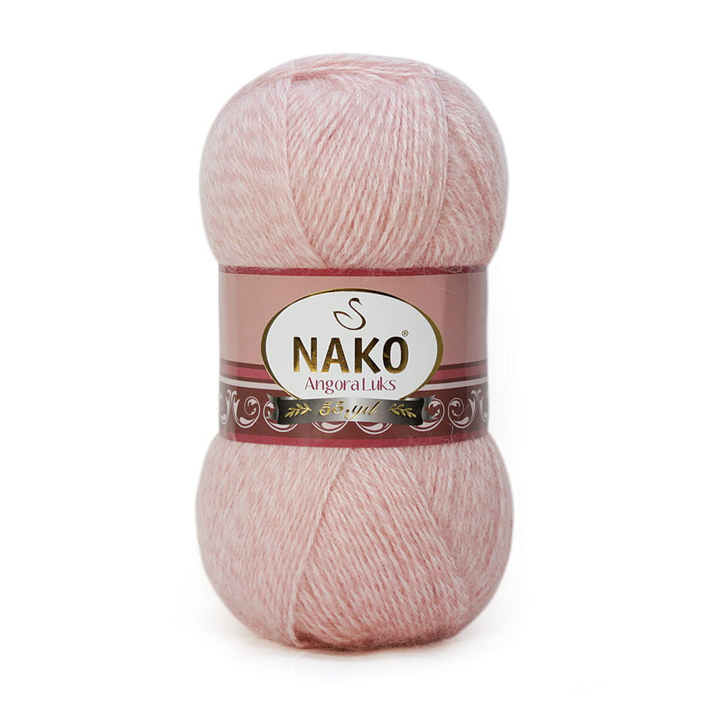 Włóczka NAKO ANGORA LUKS 100g kolor: 21356/różowy melanż