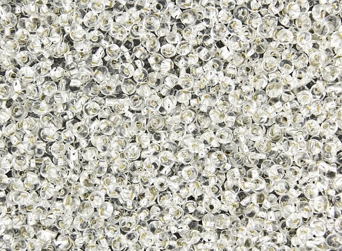 koraliki szklane owalne TOHO TM-03 kol.21/ srebrny 3mm 10g