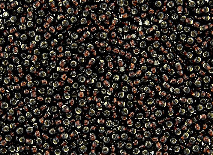 koraliki szklane TOHO TR-08 kol. 2205 błyszczący ciemny brąz 3mm 10g