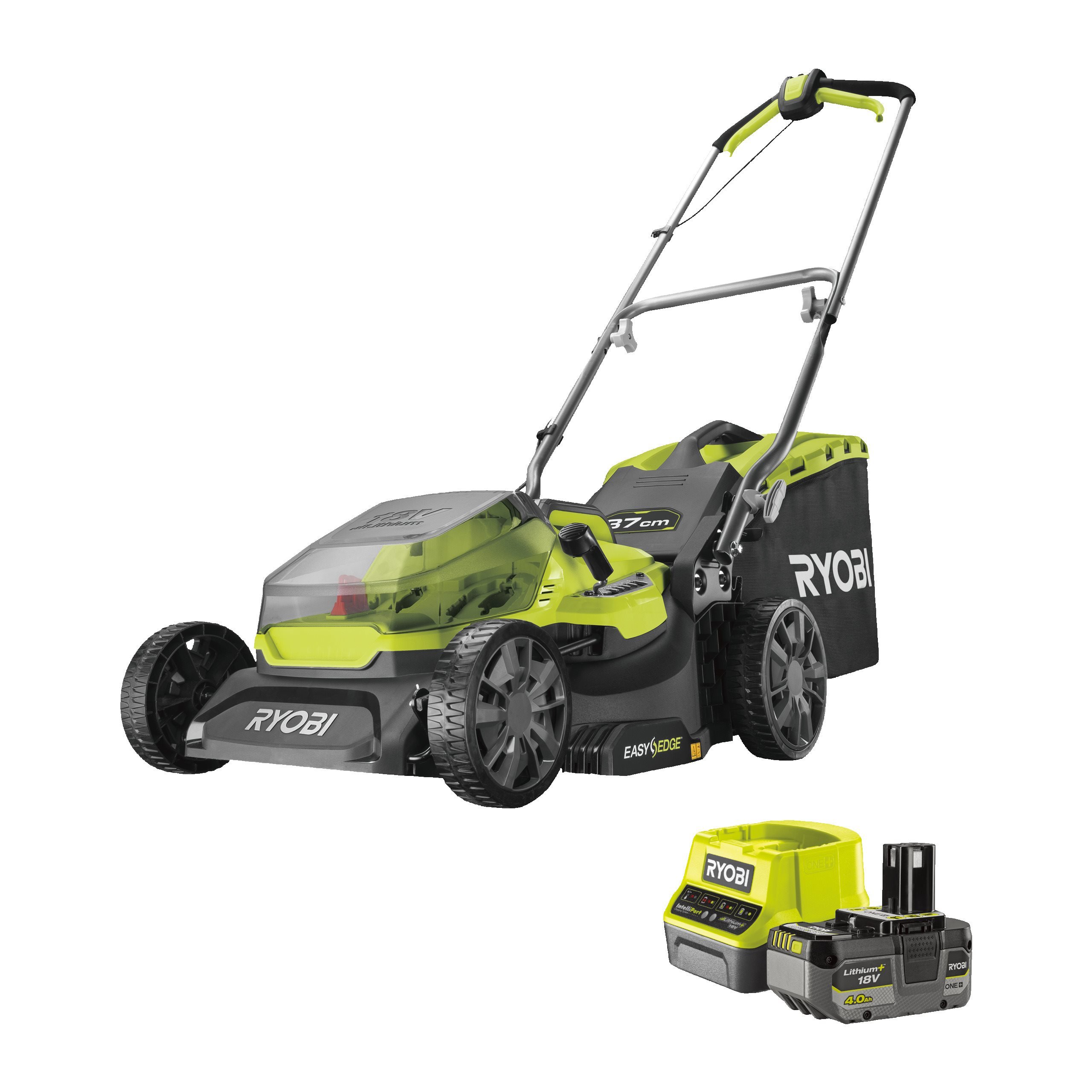 Kosiarka 37cm bezprzewodowa 18V ONE+ w zestawie z akumulatorem 4.0Ah