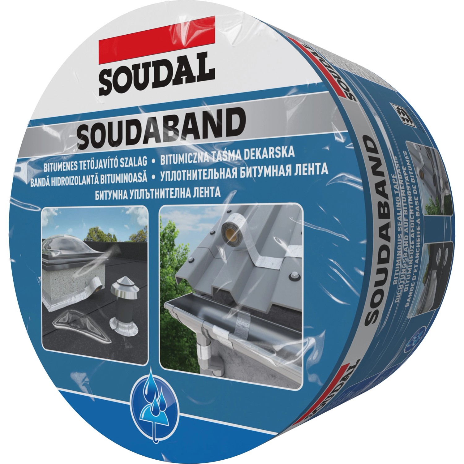 Soudal Taśma dekarska Soudaband aluminium 7,5 cm x 1000 cm