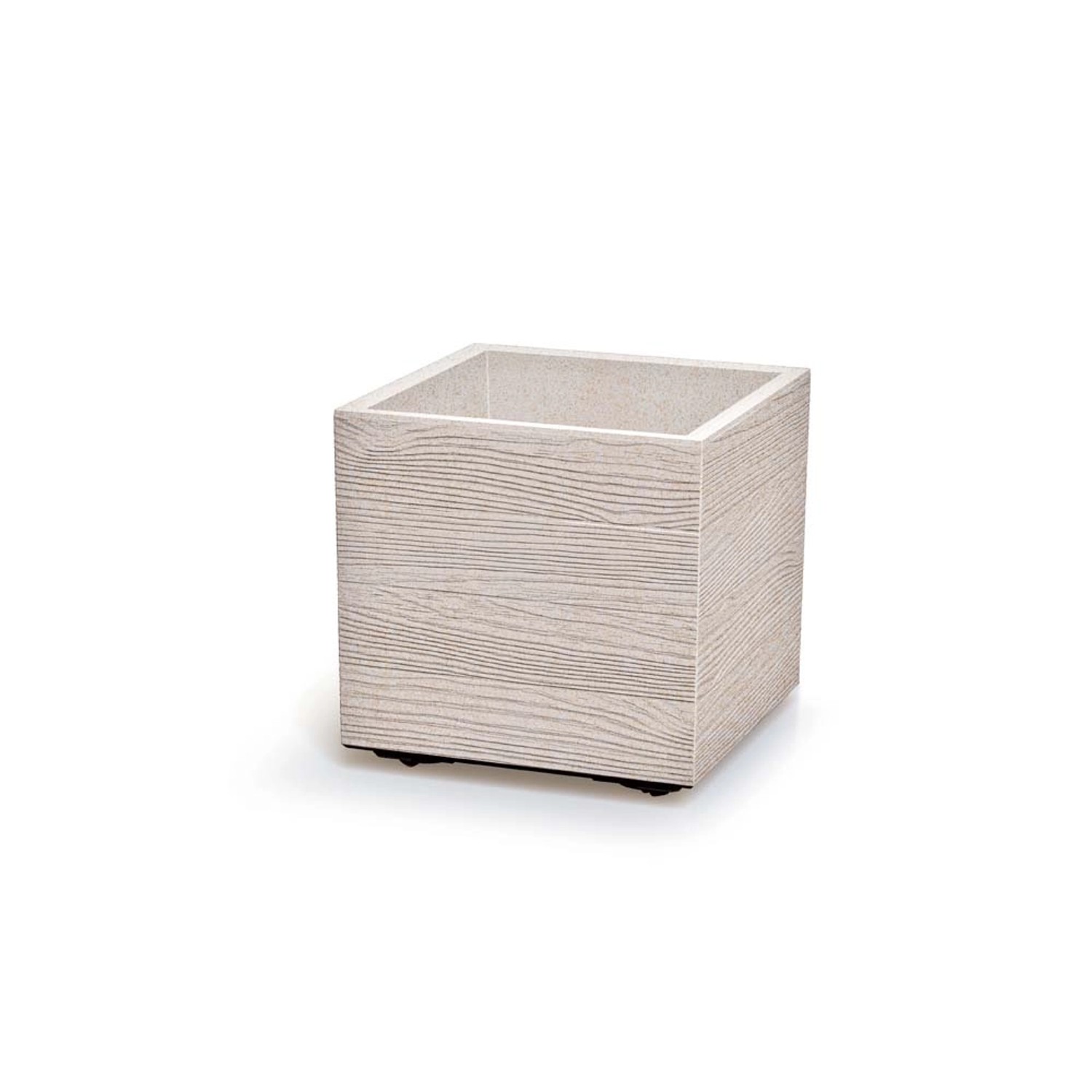 Donica Madera biała eco - 38 x 38 x 37 cm