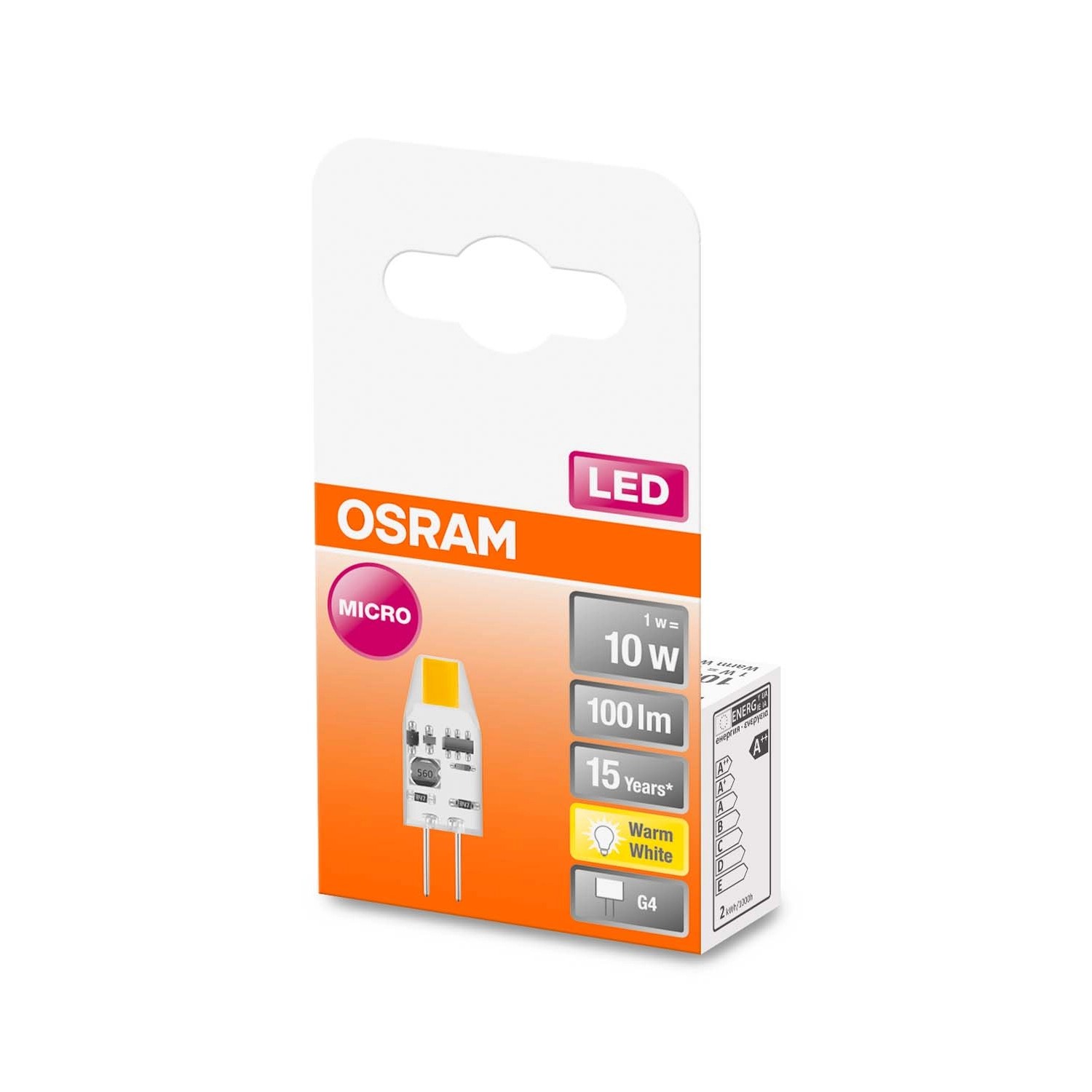 Osram Żarówka LED PIN 1W G4 100 lm 2700K