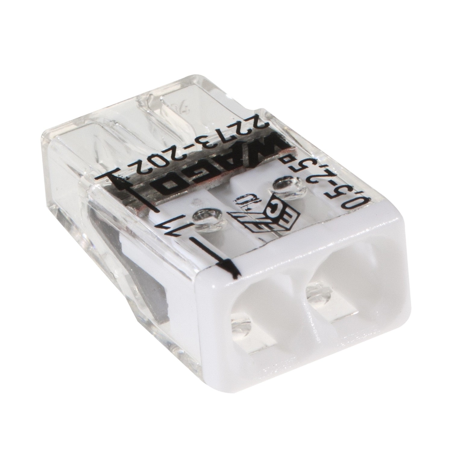 Wago Złączka 2x2,5mm biała 12szt.