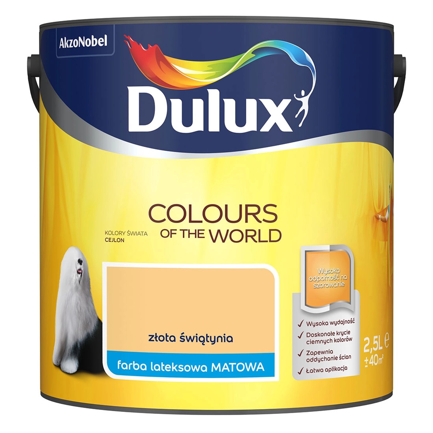 Farba Dulux Kolory Świata złota świątynia 2,5 l