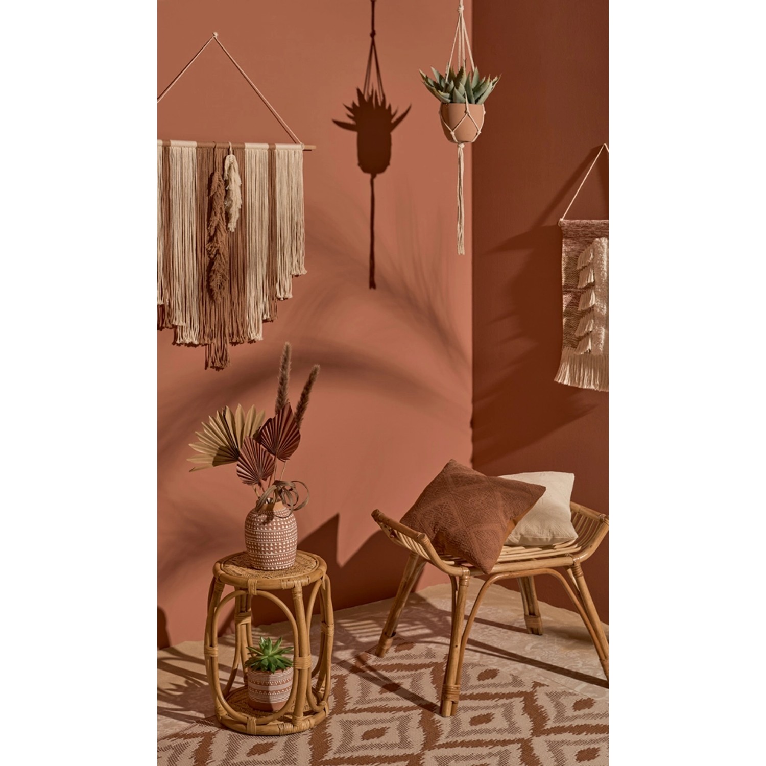 Wazon ceramiczny DOLOMITE terracotta 15 cm x 18,5 cm