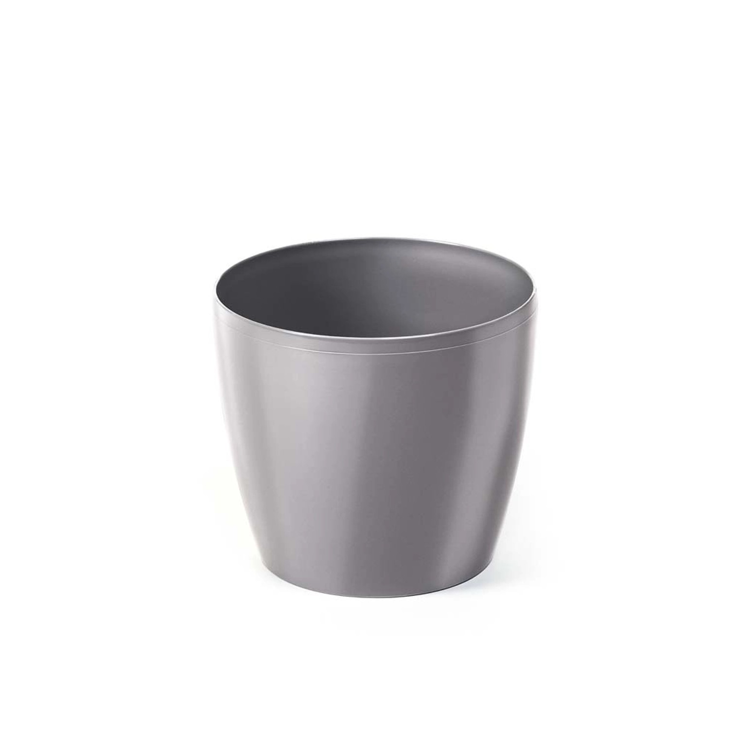 Osłonka plastikowa Magnolia srebrny metalik - śr. 30 cm