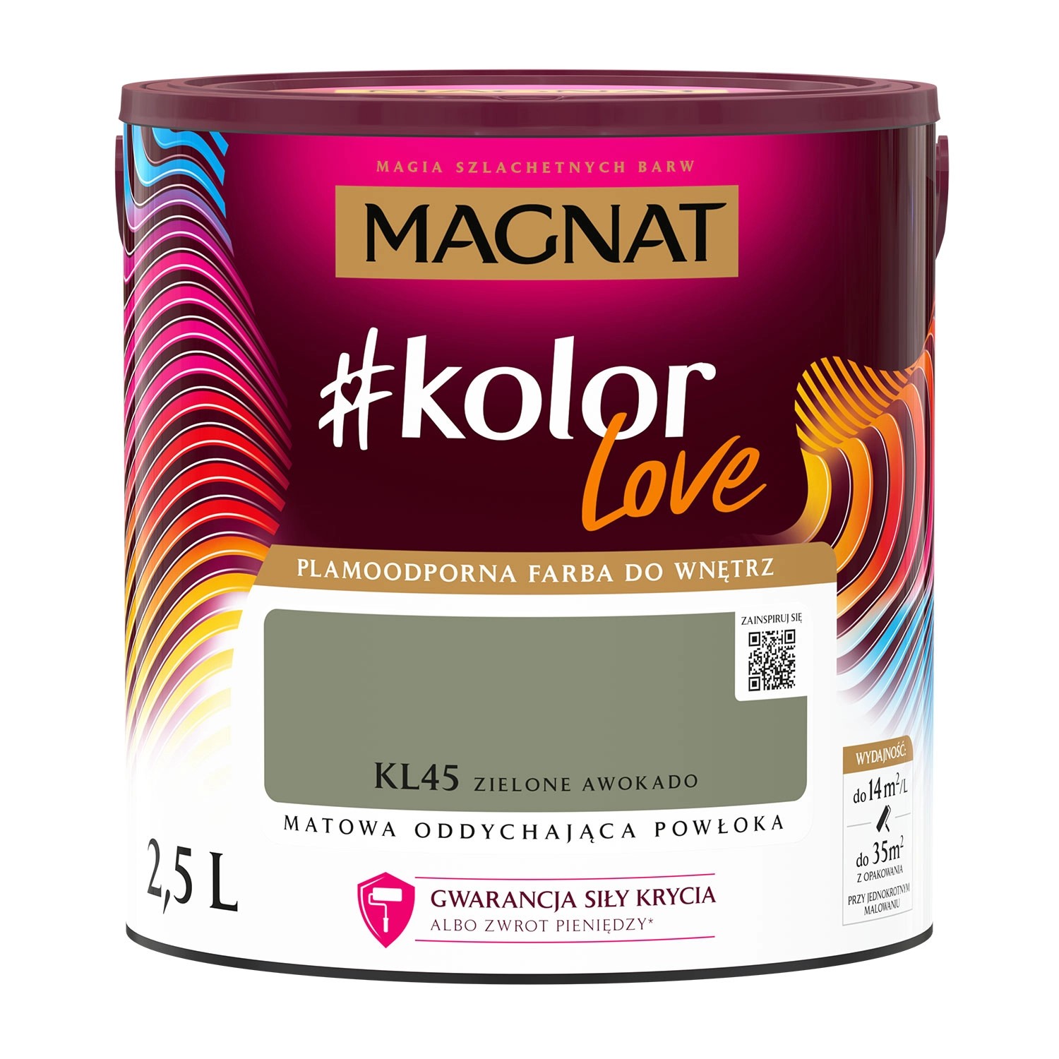 Farba Magnat KolorLove zielone awokado 2,5l