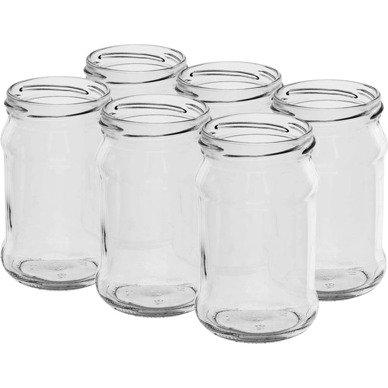 Słoik bez nakrętki 6 szt. - 300 ml