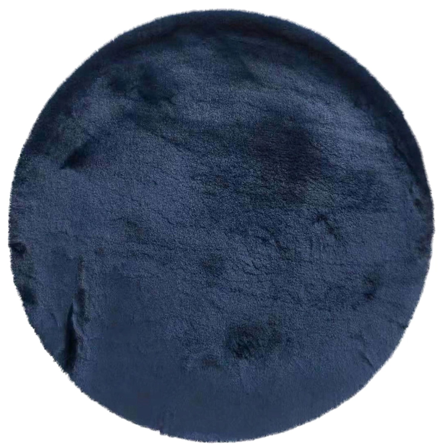 Dywan RABBIT-FUR navy koło średnica 100 cm