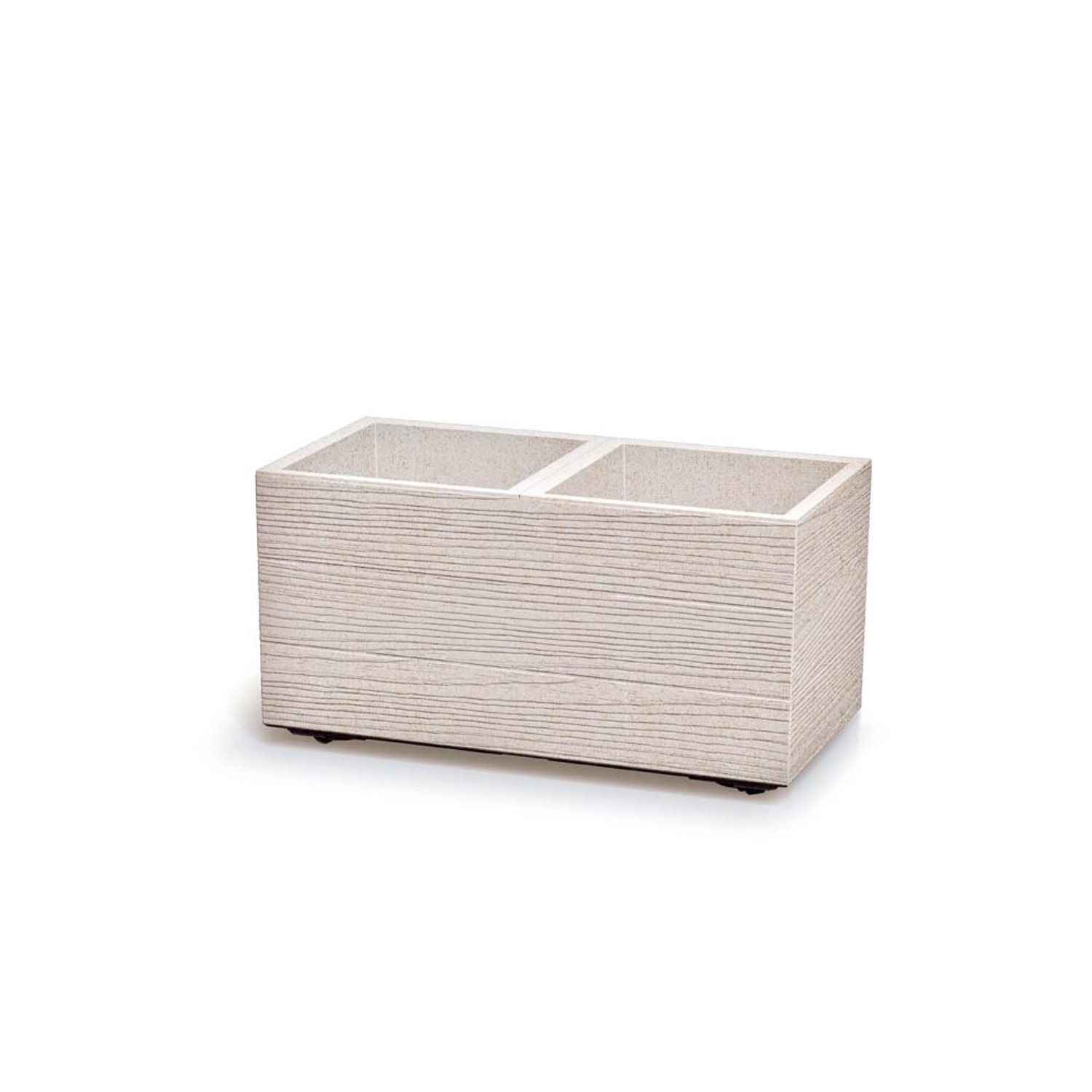 Donica Madera biała eco - 58 x 29 x 29 cm