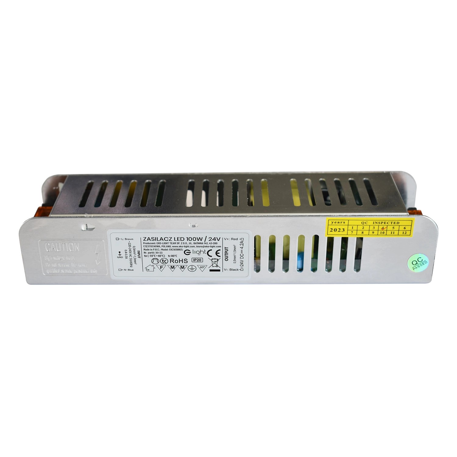 Eko-Light Zasilacz LED 100W 24V/4,2A IP20