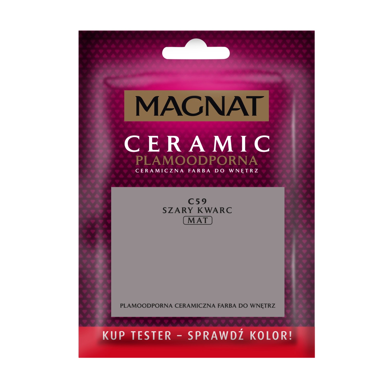 Tester farby Magnat Ceramic koloru szary kwarc 30 ml