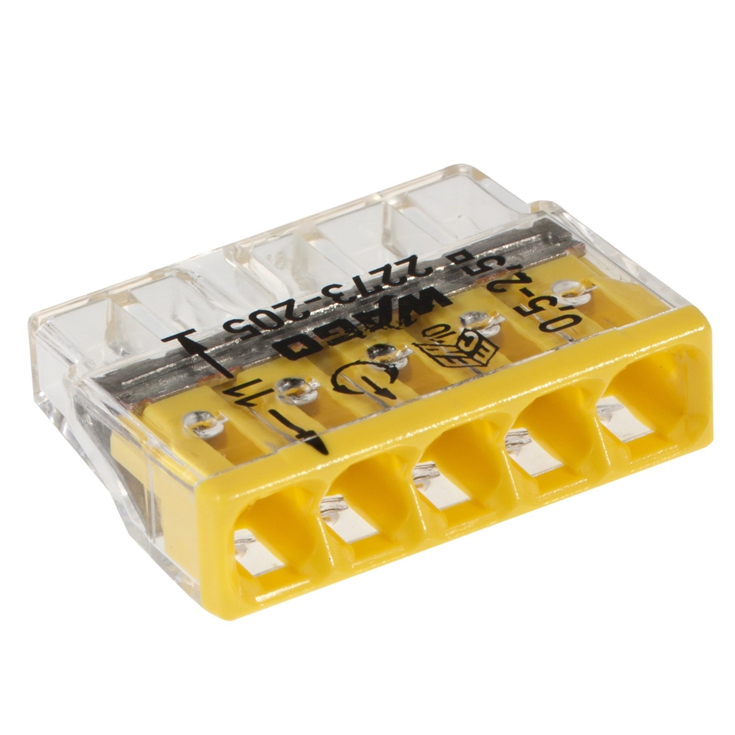 Wago Złączka 5x2,5mm żółta 12szt.