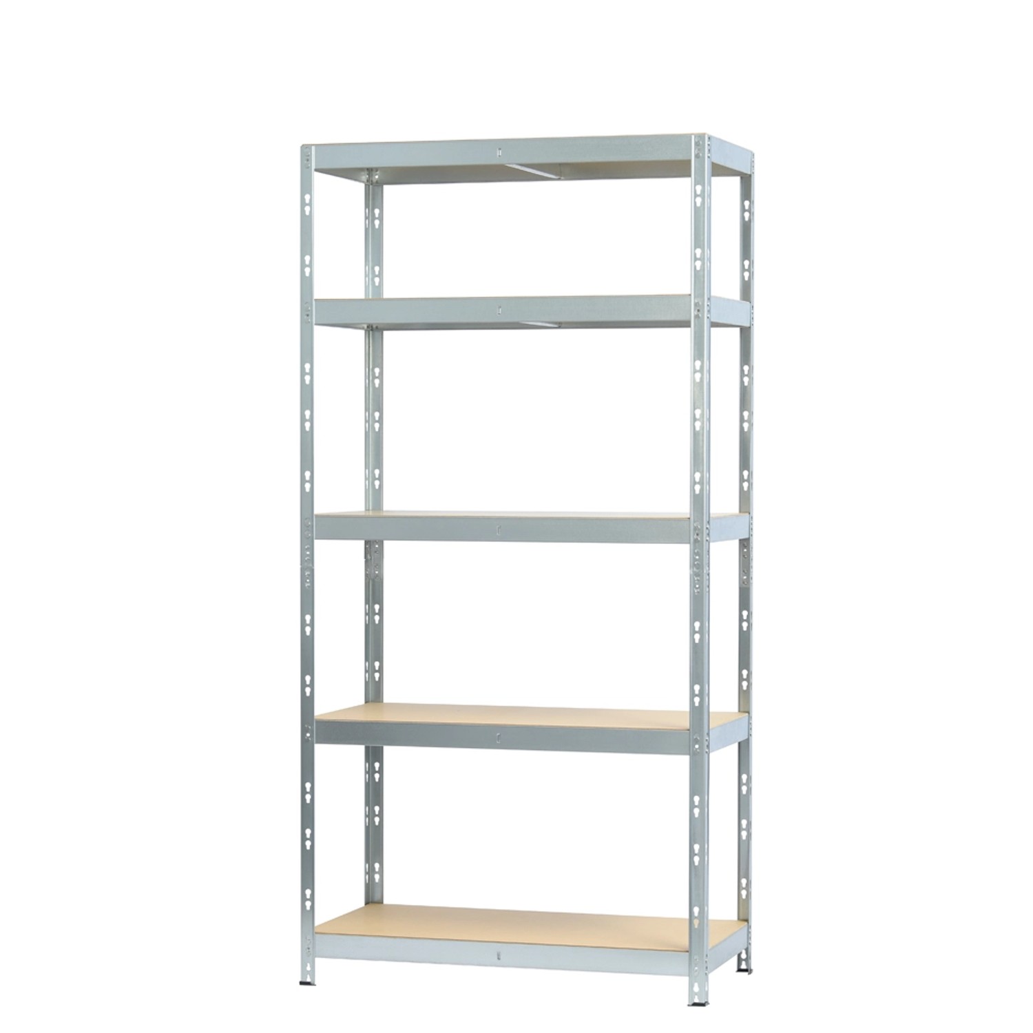 Metalkas Regał metalowy ocynkowany 180 x 90 x 45 cm 5 półek MDF/265 kg