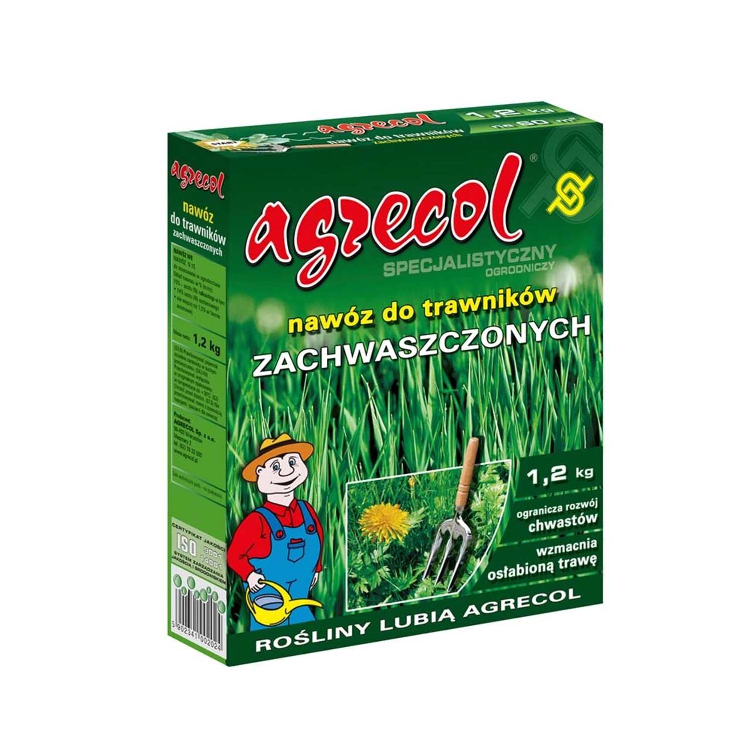 Agrecol Nawóz do trawników zachwaszczonych 1,2 kg.