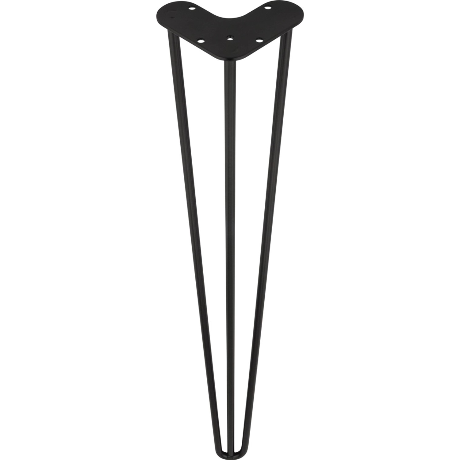 Noga meblowa metalowa czarna 71 cm