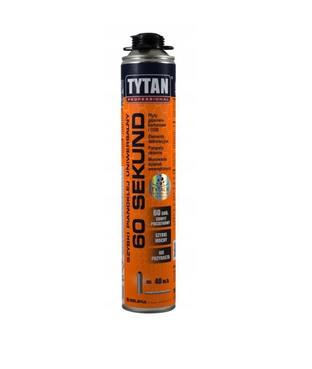 TYTAN PIANOKLEJ 60 SEKUND 750ML PISTOLETOWA