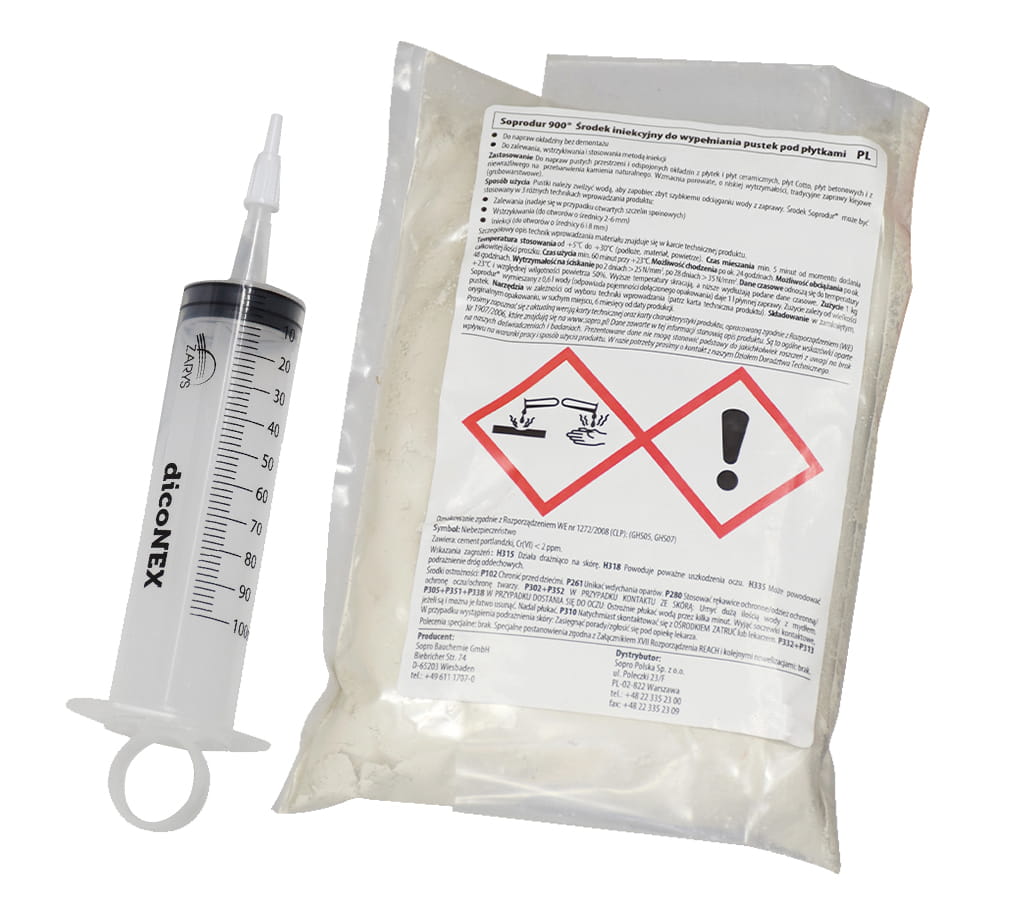 SOPRODUR 900 ŚRODEK INIEKCYJNY 0,5 KG + APLIKATOR