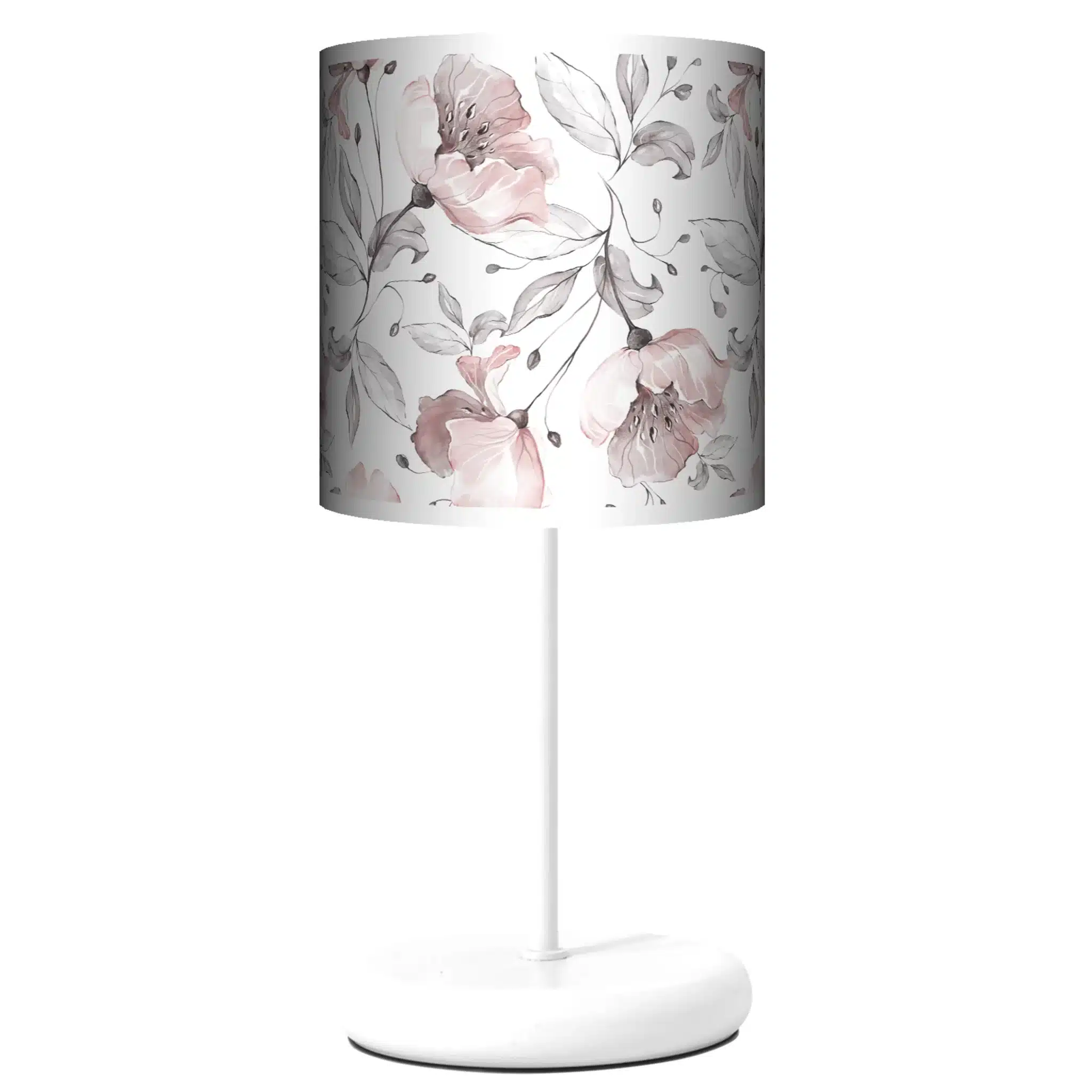 Lampa stojąca EKO Magnolie na bieli - kolor podstawy do wyboru FL - biały