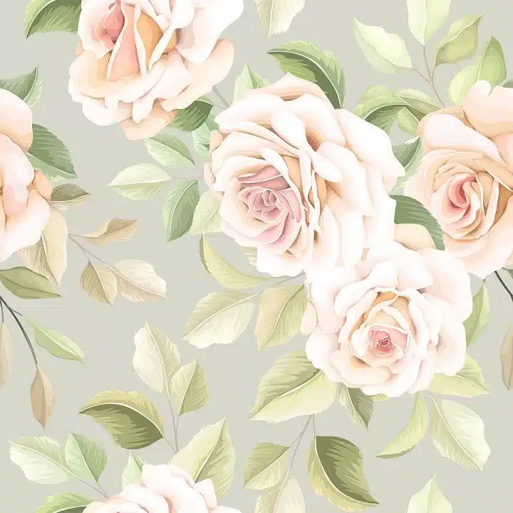Tapeta ścienna Green Roses
