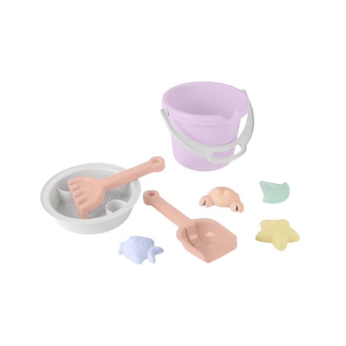 Zestaw do piasku 8 elem. pastel pink DANTOY AG