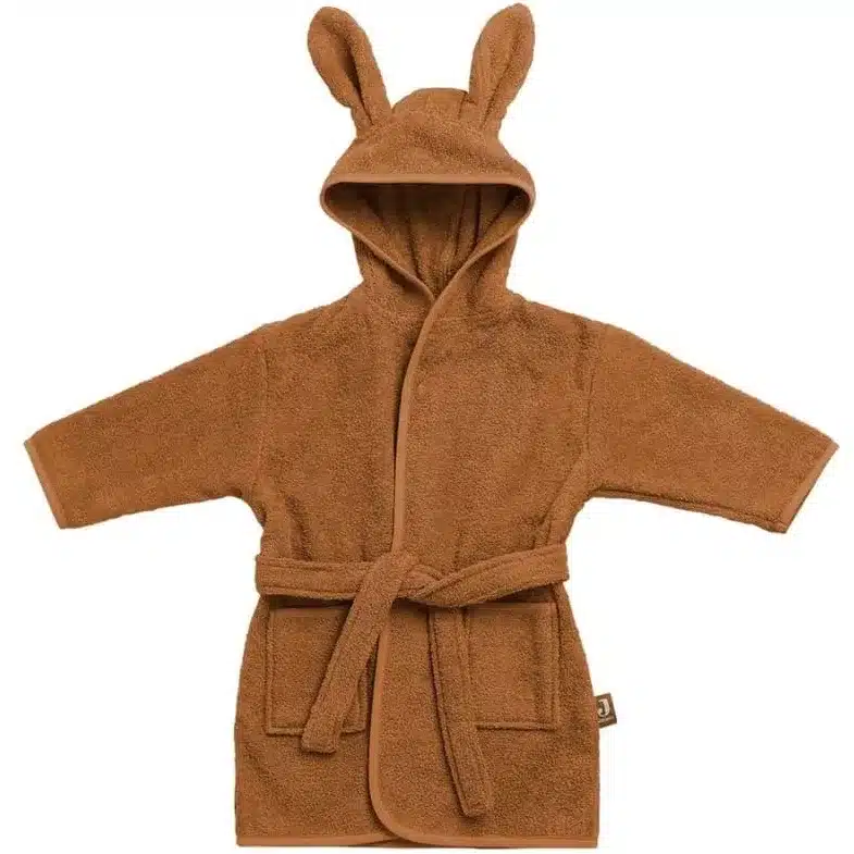 Szlafroczek kąpielowy RABBIT z kapturem 85 x 75 cm FROTTE CARAMEL Jollein BBTB