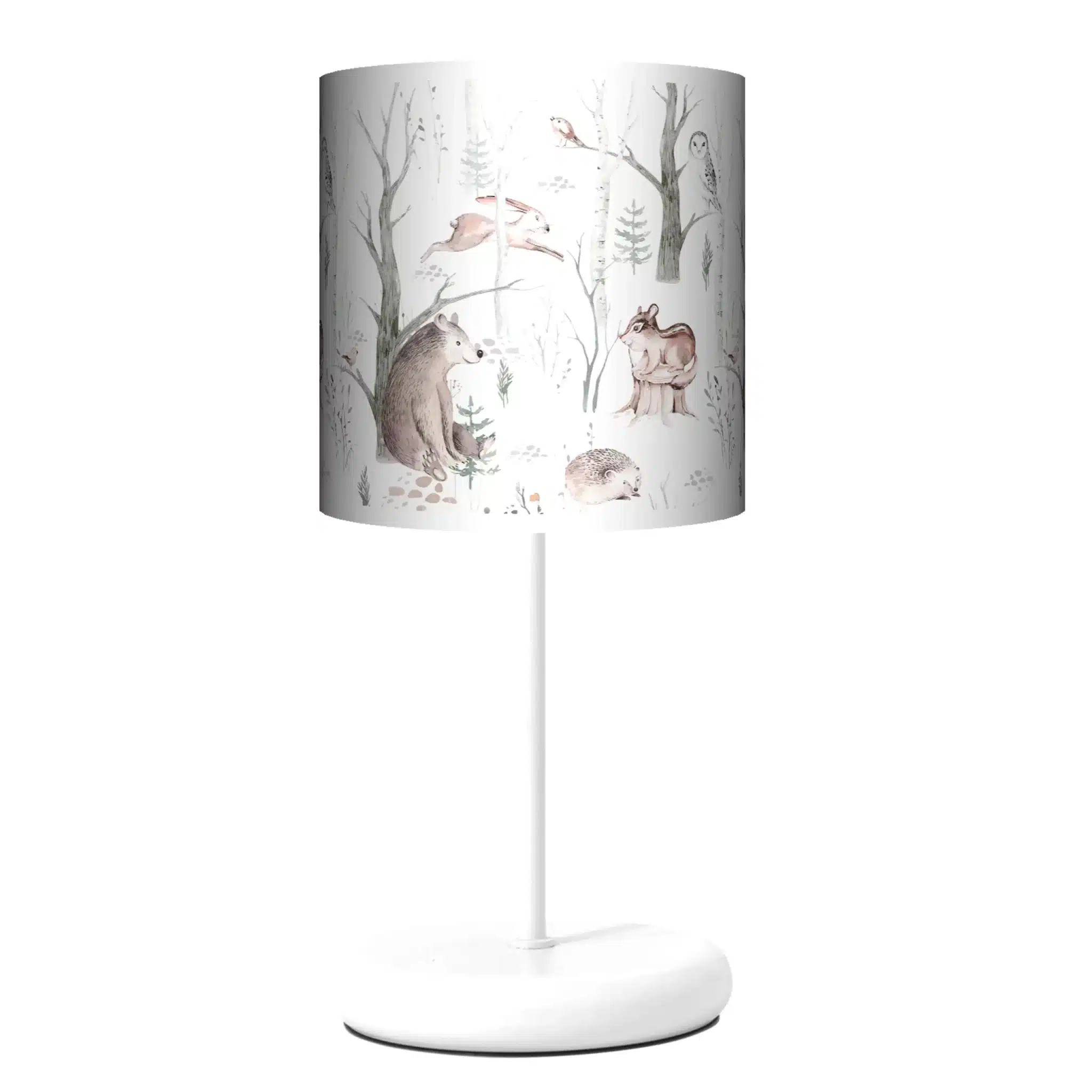 Lampa stojąca EKO Skandiavian Forest Miś - kolor podstawy biały FL