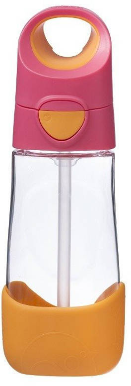Bidon na wodę B.Box, ze słomką, tritan, 450ml, Strawberry Shake