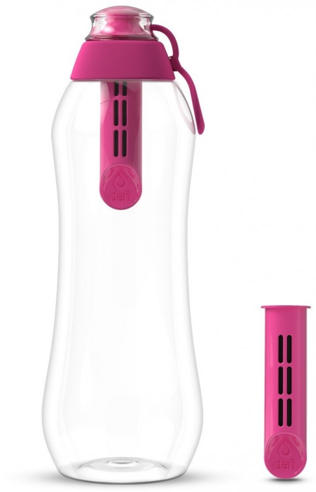 Butelka filtrująca Dafi 0.5l + 2 filtry, flamingowy