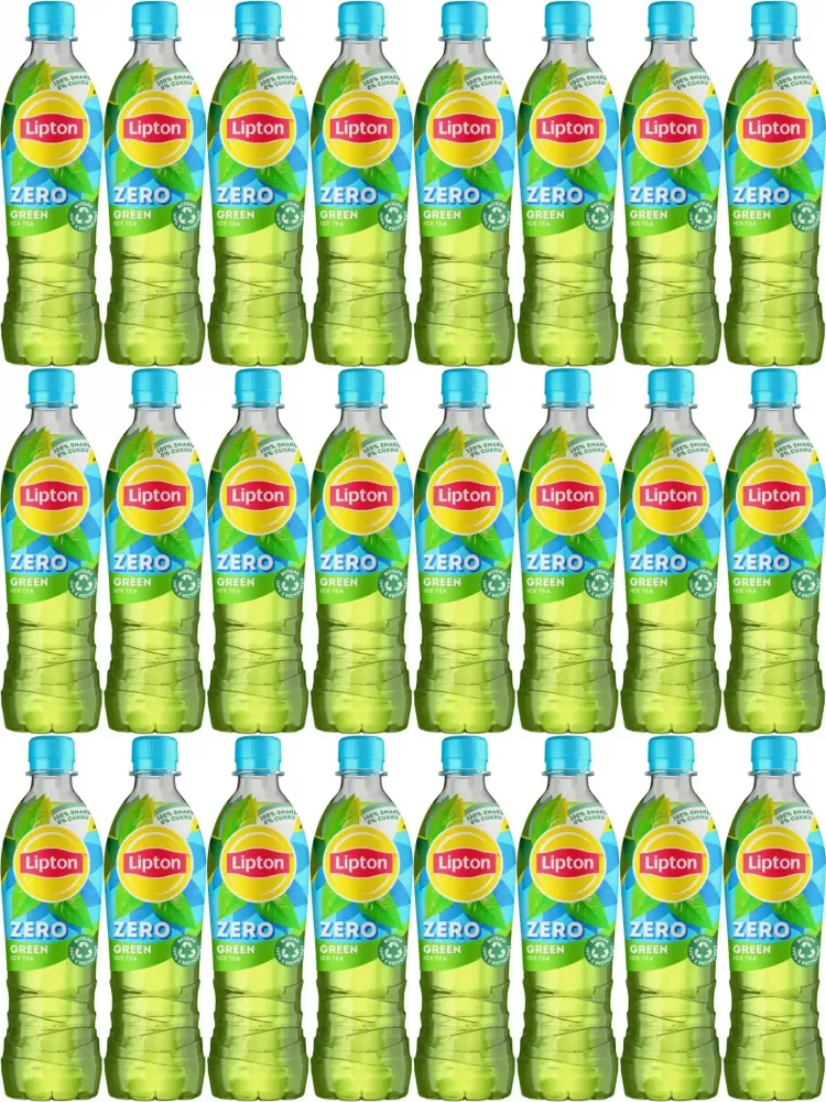 24x Napój Lipton Ice Tea Green Zero Sugar, bez cukru, butelka PET, 0.5l
