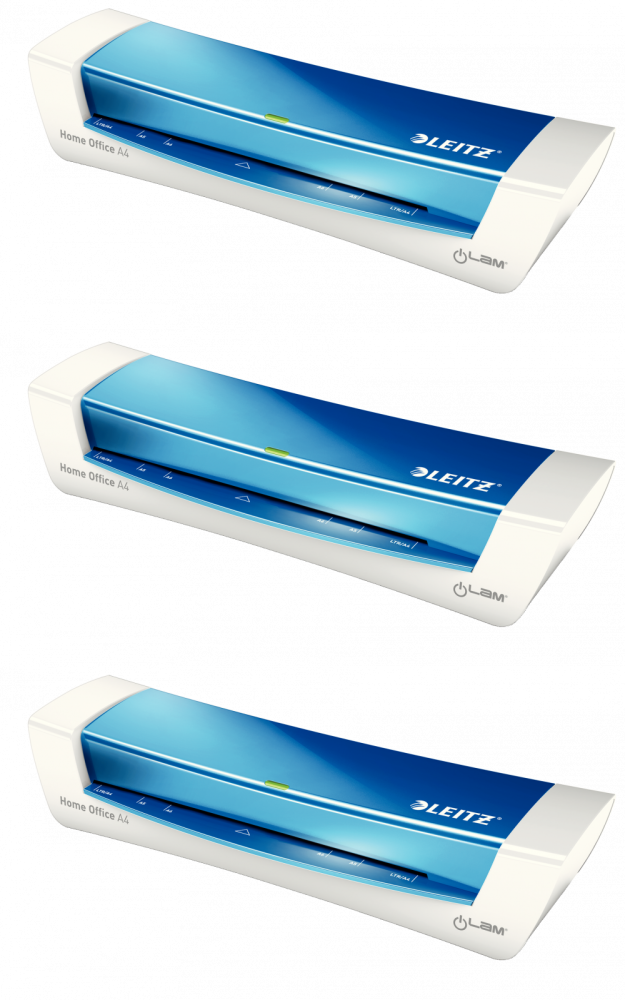 3x Laminator Leitz iLam Home Office, A4, niebieski