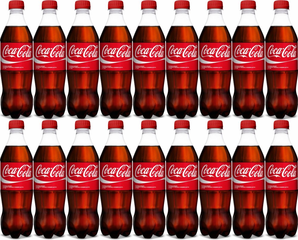 18x Napój gazowany Coca-Cola, butelka, 0.5l