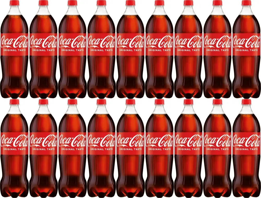 18x Napój gazowany Coca-Cola, butelka, 1.5l