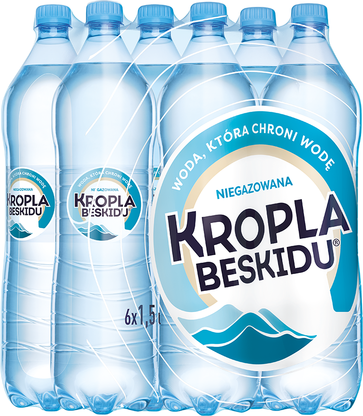 6x Woda niegazowana Kropla Beskidu, 1.5l, butelka PET