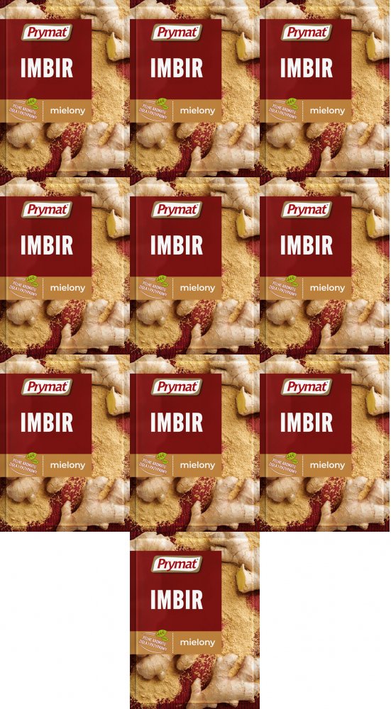 10x Imbir mielony Prymat, 15g