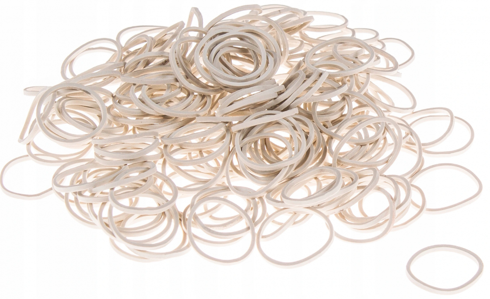 Gumki recepturki Emerson, 60mm, 1kg, biały
