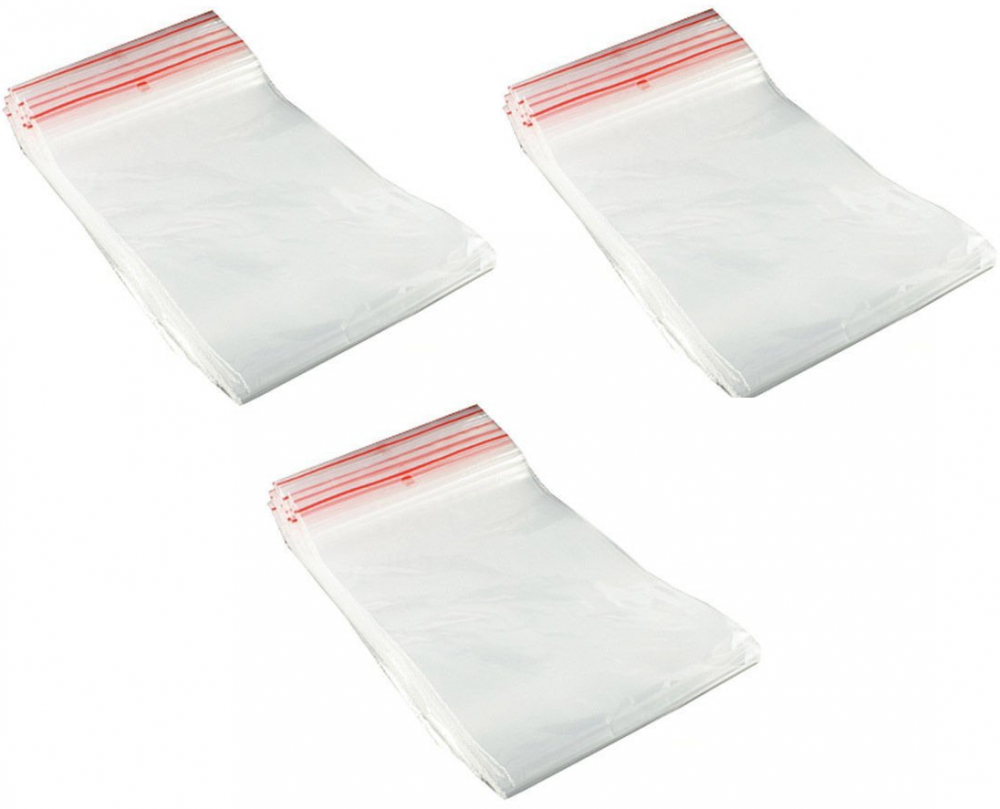 3x woreczki strunowe Emerson, 80x120mm, 100 sztuk, bezbarwny